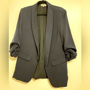 Navy blue oversized blazer